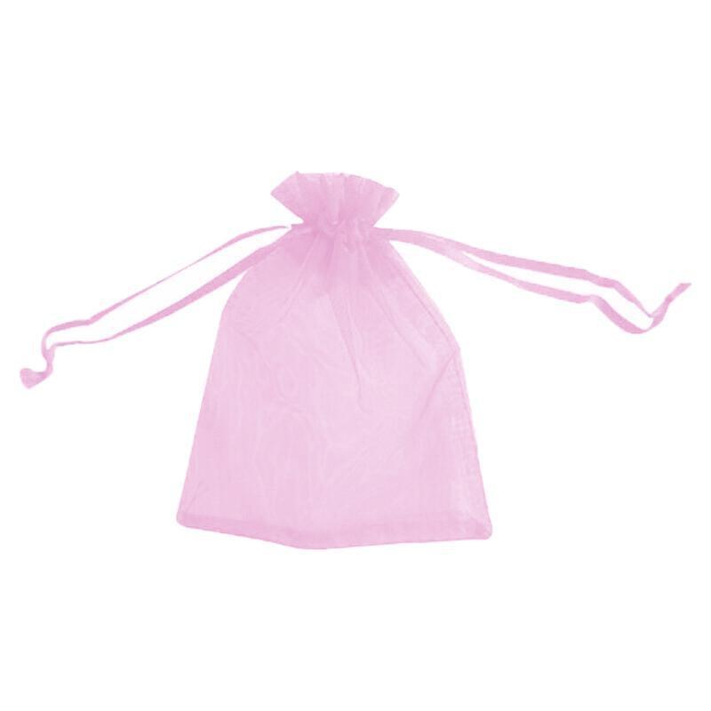 50PCS Organza Bag Sheer Bags Jewellery Wedding Candy Packaging Sheer Bags 9*12 cm - Dark Purple/50PCS