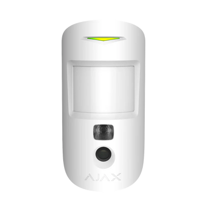 AJAX#45853 Ajax MotionCam (PHOD) Jeweller Wireless PIR Motion Detector – White / Black | Photo on Demand