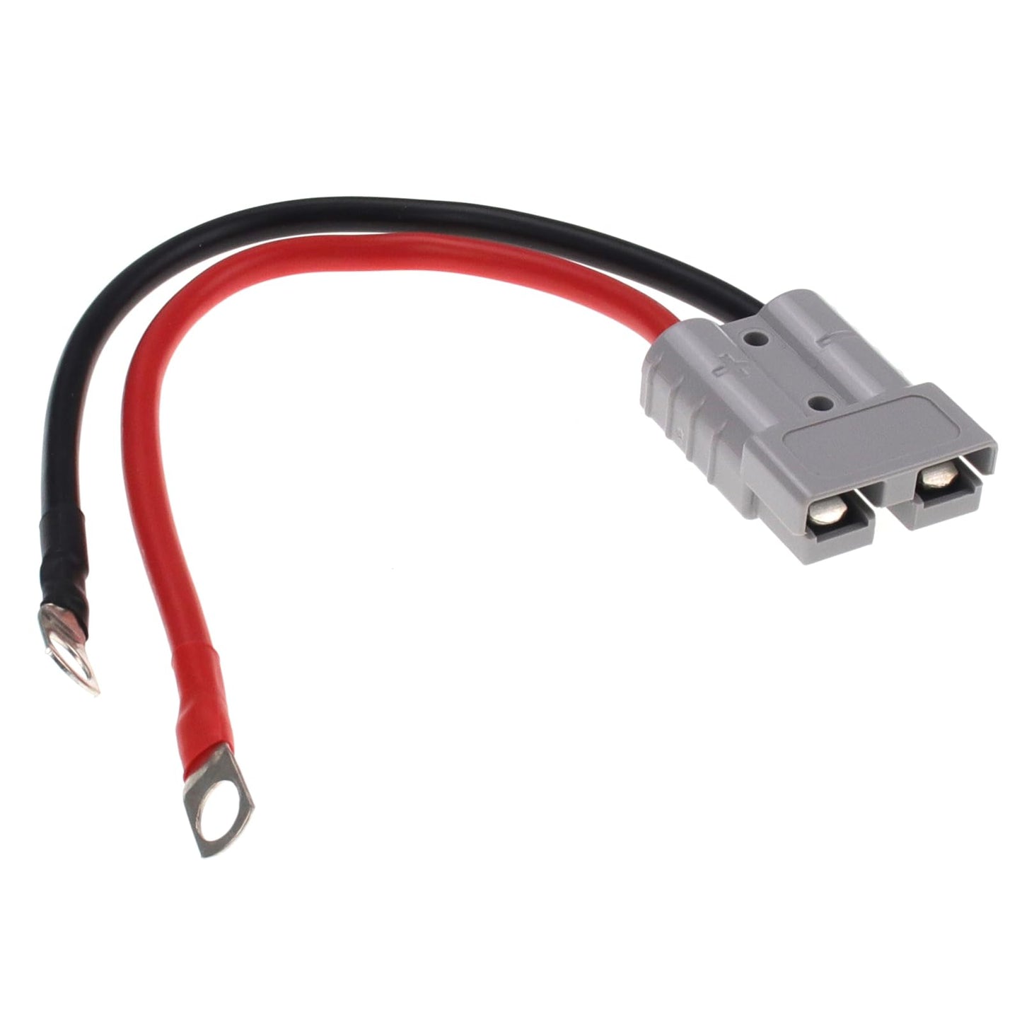 High Current 50A Anderson Plug Connector with Eye Terminals – 300mm Black/Red Cable – ECTPT4444