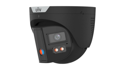 Uniview IPC3K28SE-ADF28KMC-DL-I0 4K 8MP ColorHunter Omniview Turret Network Camera with Warning Light & Speaker, Triguard, Prime-3