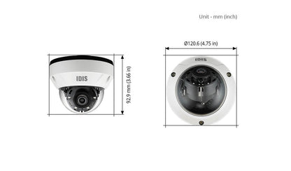 DC‑D4811WRX‑3.3MM 8MP Outdoor IR Dome Camera – Fixed 3.3 mm Lens, IP67, IK10, NDAA, PoE