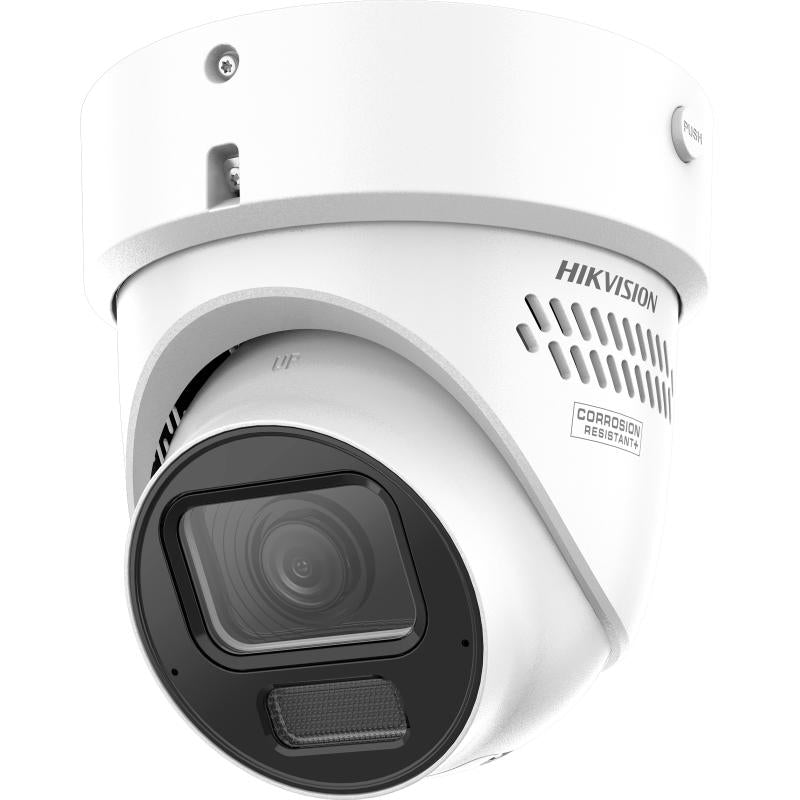 Hikvision DS-2CD3H87G3-LIZSUY/SL 8MP Motorised Varifocal Turret Network Camera with DarkFighter 2.0, Smart Hybrid Light, Strobe Alarm, Two-Way Audio, IP67 & IK10