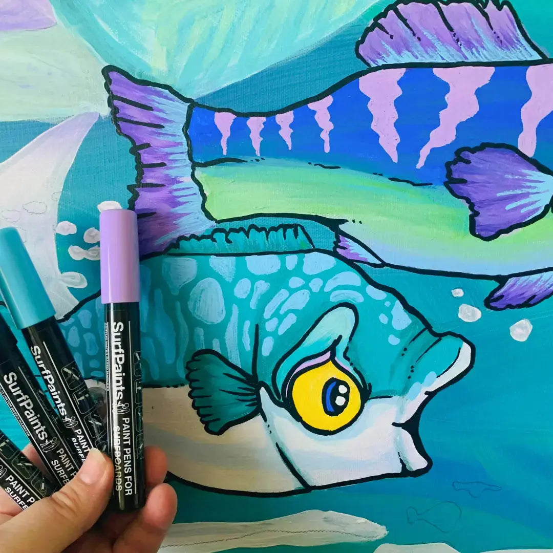 Earth Acrylic Paint Pens - 4mm Durable Bullet Nibs for All Surfaces – Premium Japanese Quality