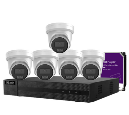 HiLook IPC-T561H-MU 6MP Hi-Color CCTV Kit with 8-Channel PoE NVR and HDD | Up to 8 Cameras | SKU: IPC-T561H-MU-8KIT