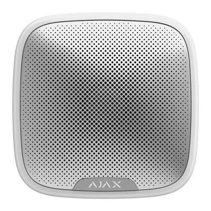 AJAX StreetSiren Jeweller White/Black Wireless Outdoor Siren 113dB IP54 – AJAX#30672