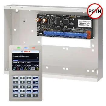 BOSCH Solution 6000 Alarm Kit – CC615PB IP Panel + CP736B Prox LCD Keypad + Metal Cabinet + Siren Kit – K6000-IPS-ND
