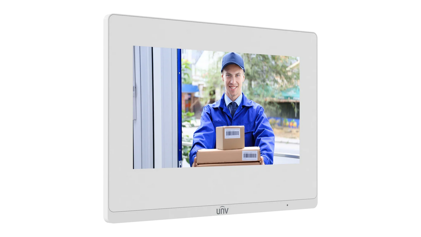 UNIVIEW OEI‑372S‑H‑W 7″ HD Indoor Intercom Station – Smart Video Door Entry Monitor