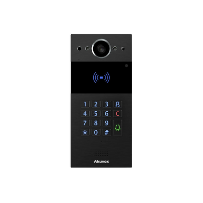 Akuvox R20K (Black) Compact SIP Video Door Phone with Keypad & RFID
