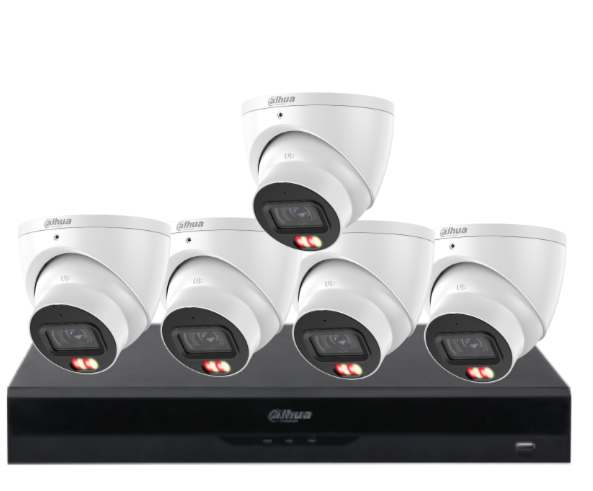 Dahua 8-Camera 6MP CCTV Kit with 8-Channel PoE AI NVR, IPC-HDW3667EM-S-IL-ANZ WizSense Network Cameras | Smart Surveillance for ANZ