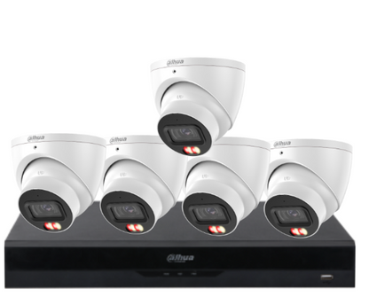 Dahua 8-Camera 6MP CCTV Kit with 8-Channel PoE AI NVR, IPC-HDW3667EM-S-IL-ANZ WizSense Network Cameras | Smart Surveillance for ANZ