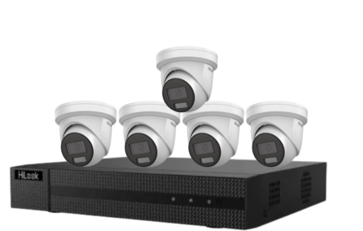 HiLook IPC-T282H-MU  (REPLACED BY T381H)  8MP AI Fixed Turret Network CCTV Camera 4K Kit – 8 Cameras + 8CH PoE NVR + HDD