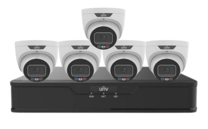 Uniview 8MP CCTV Kit – Up to x8 Cameras with 8-Channel NVR and HDD (8MP Triguard Series IPC3638SS-ADF28KMC-I )