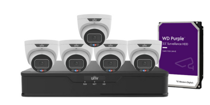 Uniview x8 6MP Triguard CCTV Kit with 8-Channel NVR and HDD IPC3636SS-ADF28KMC-I1