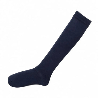 6 Pairs Girls School Knee High Cotton Socks Plain Socks 5-8 9-12 13-3
