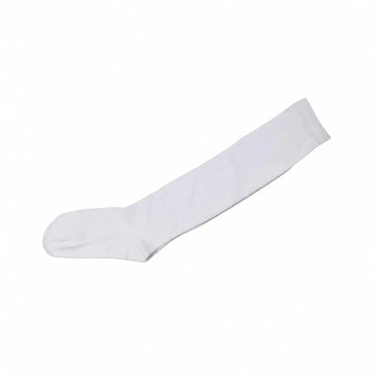6 Pairs Girls White School Knee High Socks