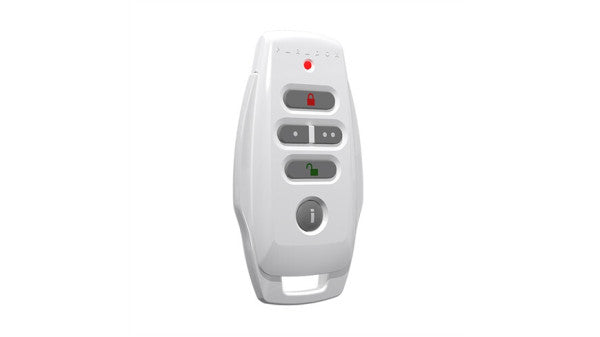 Paradox REM25 Two-Way Wireless Remote Control – Slim Black/white Design, 433MHz | Secure Arm/Disarm, Visual & Audio Feedback