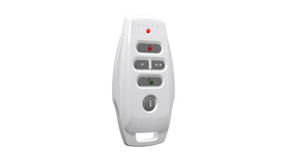 Paradox REM25 Two-Way Wireless Remote Control – Slim Black/white Design, 433MHz | Secure Arm/Disarm, Visual & Audio Feedback