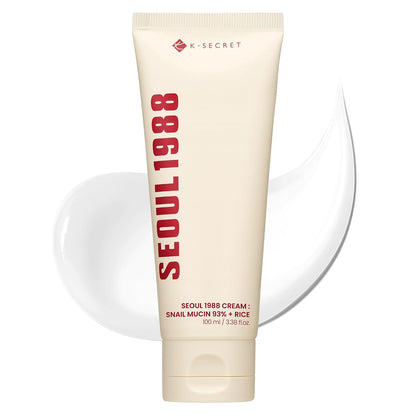 K-SECRET Seoul 1988 cream tube, cream-colored facial moisturizer with flip-top cap