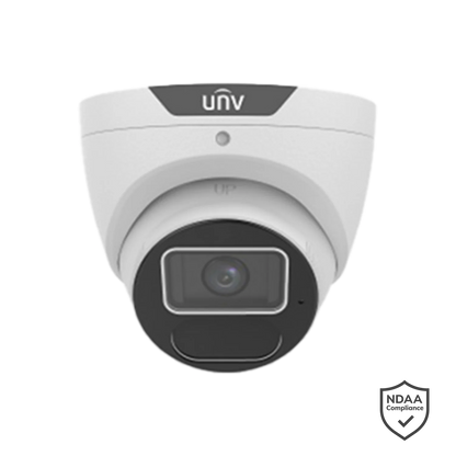 Uniview 6MP AI Turret CCTV Kit – 8× IPC3616SS‑ADF28K‑I1 AcuTrack Cameras + 8‑Channel NVR501‑08B‑P8‑IQ 4K PoE Recorder with HDD