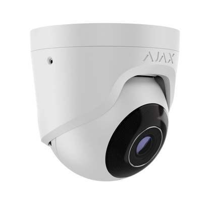 AJAX#64923 Ajax 5MP 2.8mm Turret IP Security Camera – White / Black