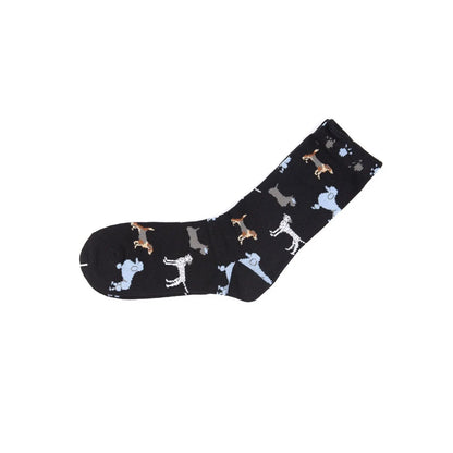 Novelty Crew Puppy Cotton Socks 4 Pairs Gift Box