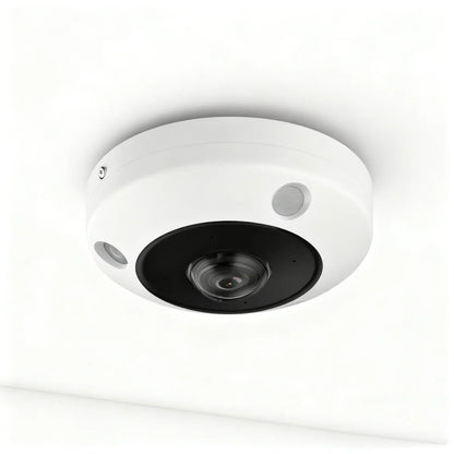 Hikvision DS-2CD63C5G1-IVS 12MP DeepinView IR Fisheye Network Camera with 360° Panoramic View, Heatmap, Two-Way Audio, IP67 & IK10