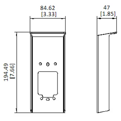 Hikvision DS‑KABV6114‑RS Rain Shield for Villa Door Station Surface Mount Polycarbonate Cover for KV6114 / KV6124 Series