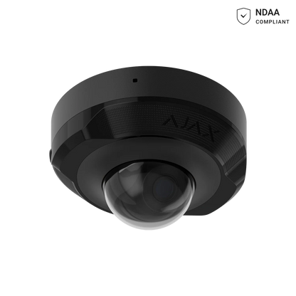AJAX#76018 Ajax 5MP 2.8mm Mini Dome IP Security Camera – White / Black
