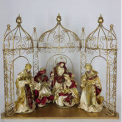 PRE ORDER  12" Nativity Set in 24" Gazebo – Large Religious Christmas Scene Decoration, Holy Family Holiday Display for Home & Church PRE ORDER