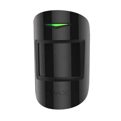 AJAX#30614 Ajax CombiProtect Jeweller Wireless Motion & Glass Break Detector – White / Black | PIR & Acoustic Security Sensor