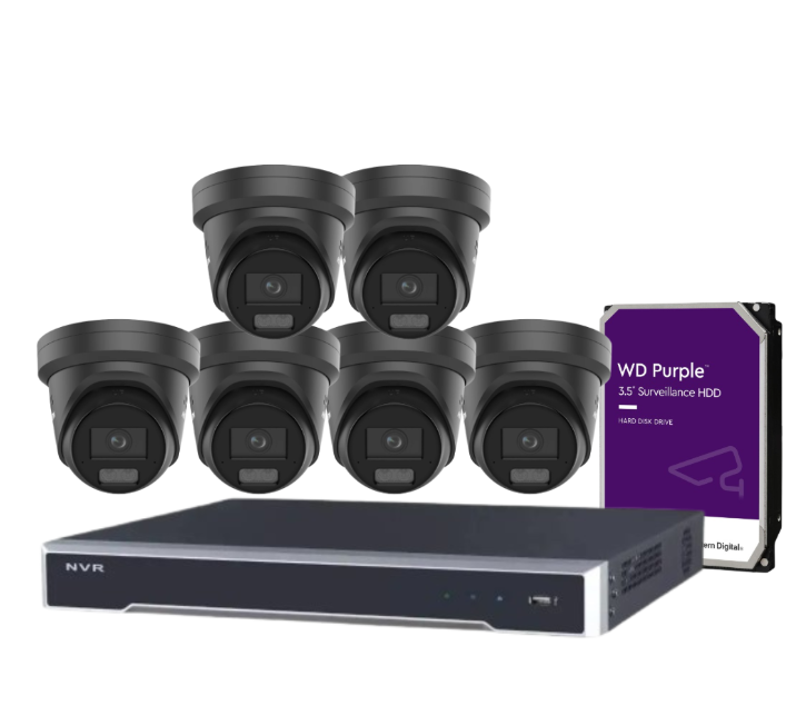 *NEW Hikvision 8MP ColorVu CCTV Kit – 8-Channel 8K NVR DS-7608NI-M2/8P + 8x DS-2CD2387G3-LIS2UY/SL (L)(RB) Cameras, Hybrid Light, Audio, HDD, ANZ Certified