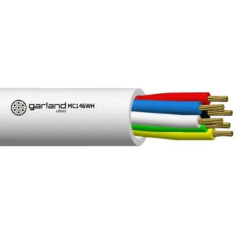 Garland 6 Core 14/0.20mm Security Alarm Cable – 250m Box | MC146WH250BW | 21AWG, ELV Rated, White PVC Sheath, Standards-Compliant