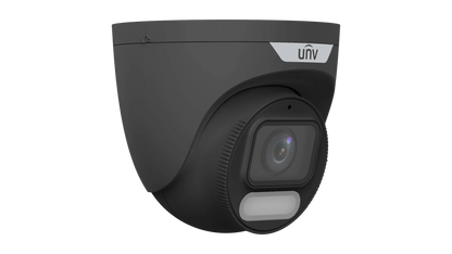Uniview IPC3628LE-ADF28K-WP / IPC3628LE-ADF40K-WP 8MP ColorHunter OwlView Fixed Eyeball Network Camera with Wise-ISP, Built-in Mic, 30m Warm Light, IP67, PoE – Black