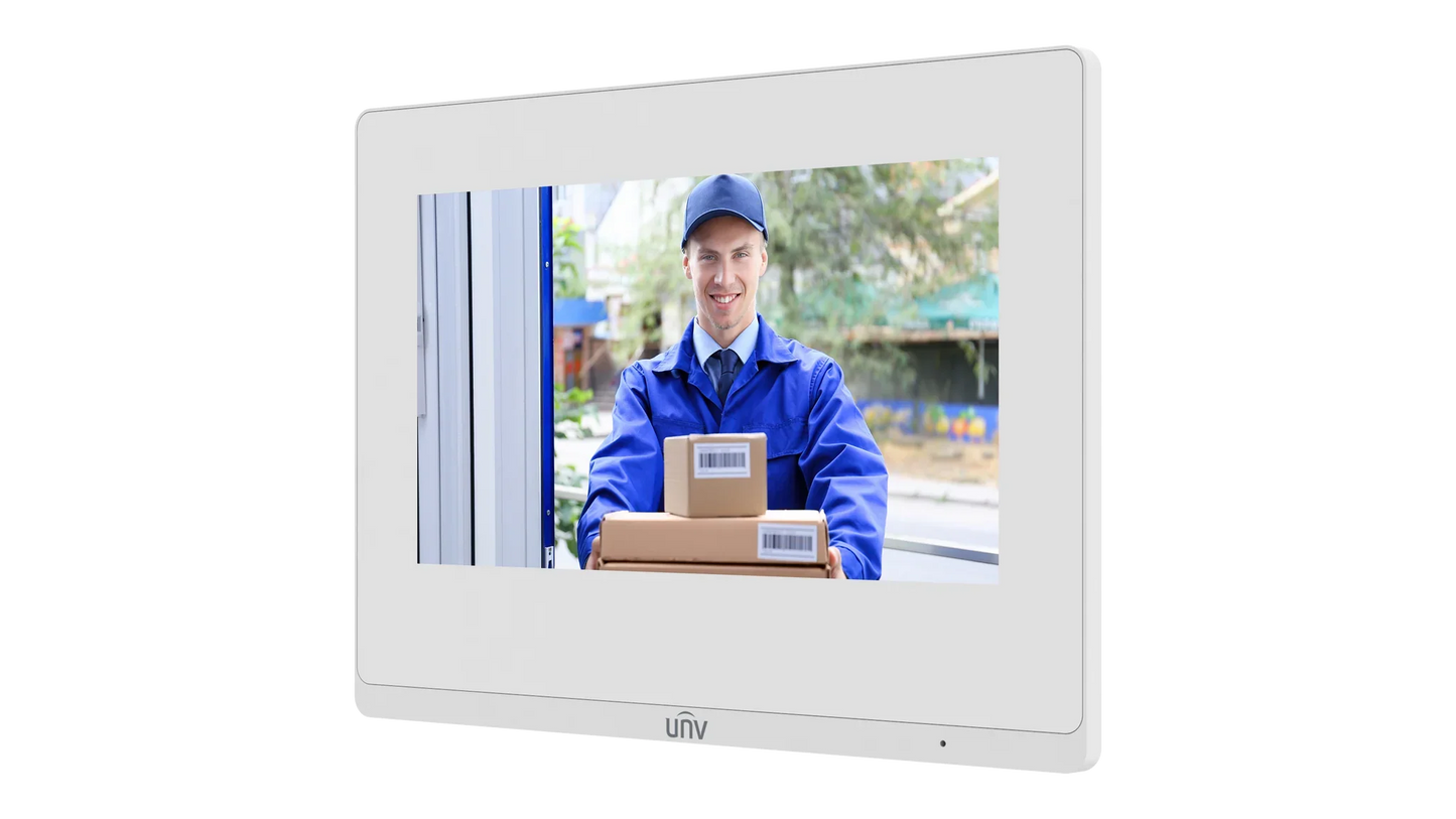 UNIVIEW OEI‑372S‑H‑W 7″ HD Indoor Intercom Station – Smart Video Door Entry Monitor