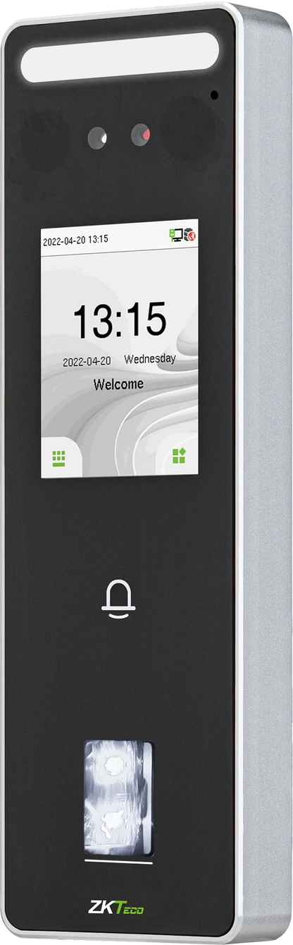 ZKTeco SpeedFace-V3L (FP) – Multi-Biometric Face & Fingerprint Access Control Terminal with RFID and Password Authentication