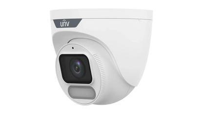 Uniview IPC3636SE-ADF28K-WP-I1 6MP OwlView Plus ColorHunter Turret Network Camera with Wise-ISP & Warm Light (2.8mm Lens)