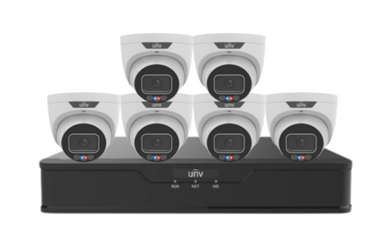 Uniview x8 6MP Triguard CCTV Kit with 8-Channel NVR and HDD IPC3636SS-ADF28KMC-I1