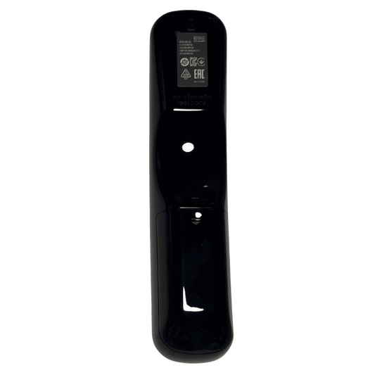 LG Magic remote control, black back with regulatory labels
