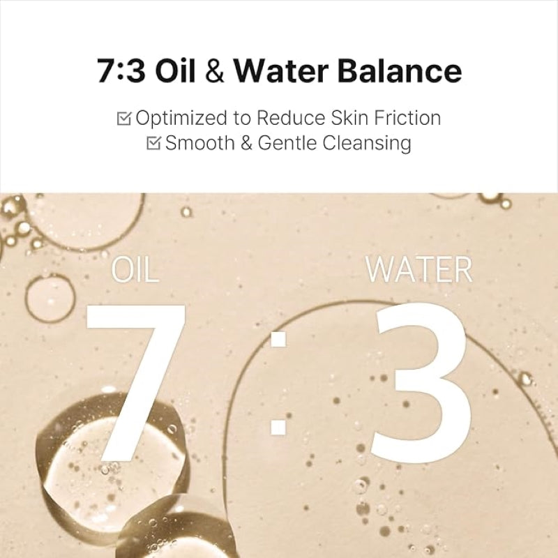 Oil and water balance graphic showing Oil 7 and Water 3