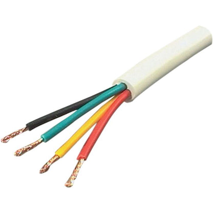 Electra Cables 4-Core Security Cable CBLSEC140204C-100WHT – 14/0.20mm, 100m, PVC Sheath, White | AS/NZS Compliant for Alarm and Access Control Systems