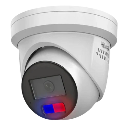 HiLook 6MP AI Fixed Turret CCTV Kit with Dual Microphone, Strobe Light, and 4K PoE NVR – IPC-T269H-MU/SL, IPC-T361H-MU-AUS, NVR-108MH-C/8P, NVR-104MH-C/4P