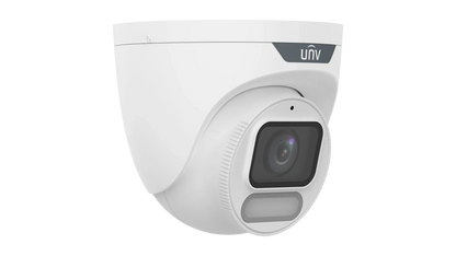 Uniview IPC3636SE-ADF28K-WP-I1 6MP OwlView Plus ColorHunter Turret Network Camera with Wise-ISP & Warm Light (2.8mm Lens)