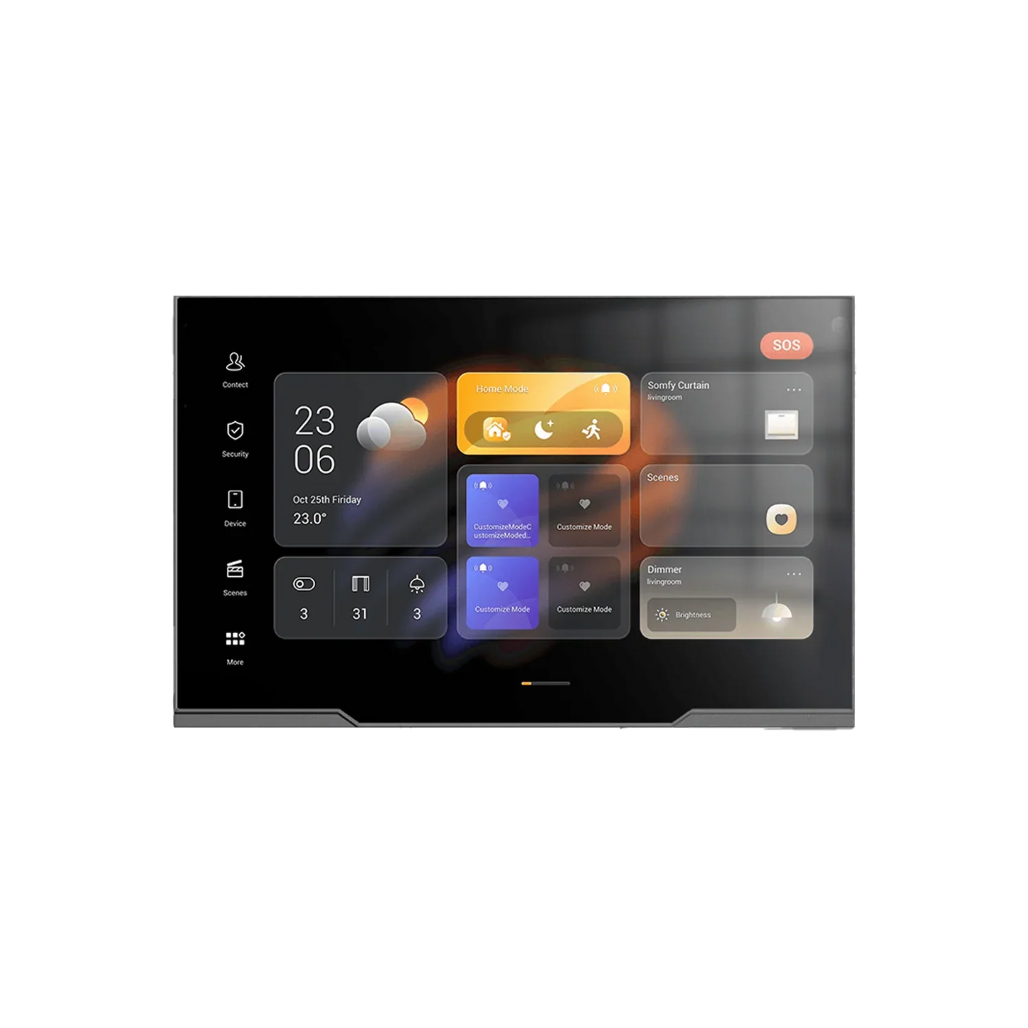 Akubela HyPanel Ultra PH81-PoE-ST – 10.36" UHD Smart Home Control Panel with PoE, ZigBee 3.0, Wi-Fi 6, and Android 12