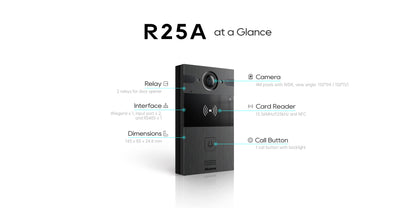 Akuvox R25A – Compact 4MP SIP Video Door Phone with RFID Access