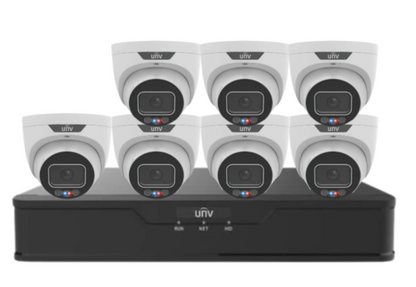 Uniview 8MP CCTV Kit – Up to x8 Cameras with 8-Channel NVR and HDD (8MP Triguard Series IPC3638SS-ADF28KMC-I )