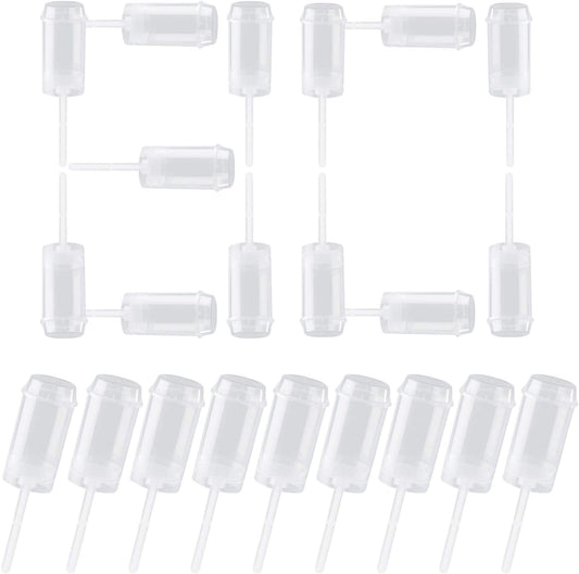 Clear plastic push-up cake pop shooter containers with lids and sticks, set of 80