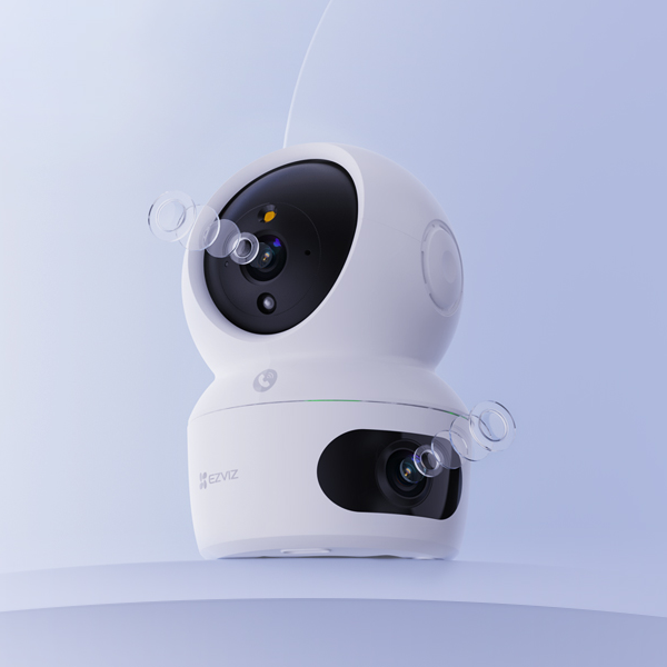 EZVIZ H7c Dual 2K⁺ Pan & Tilt Dual-Lens Wi-Fi Smart Camera pet camera | Model: CS-H7c-R100-8G44WF Indoor camera