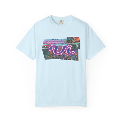 Vice City VI Retro Aesthetic Graphic Tee, Neon Miami Vibes  T-Shirt