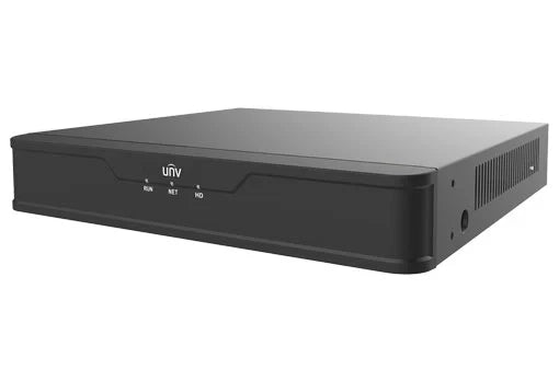 Uniview (NVR501-04B-P4) 4 Channel 16MP NVR with 4 PoE Ports Prime Series, 4K HDMI, 1 SATA HDD Slot up to 8TB