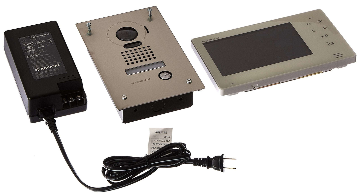 AIPHONE JOS1F JO Series Intercom Bundle – 2 Room Stations | Secure Hands-Free Video Entry Kit